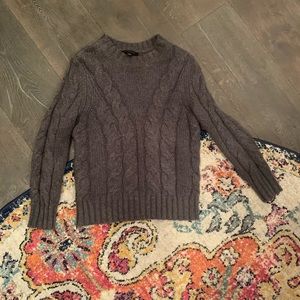 Ann Taylor Gray Woven Sweater, XS